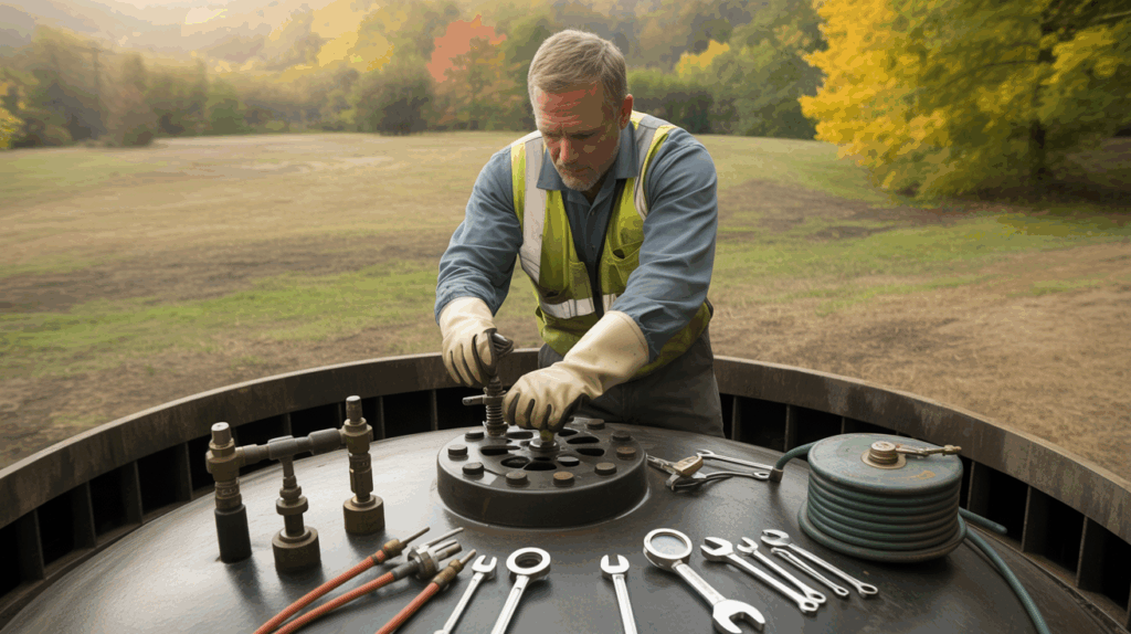 wastewater equipment before fall