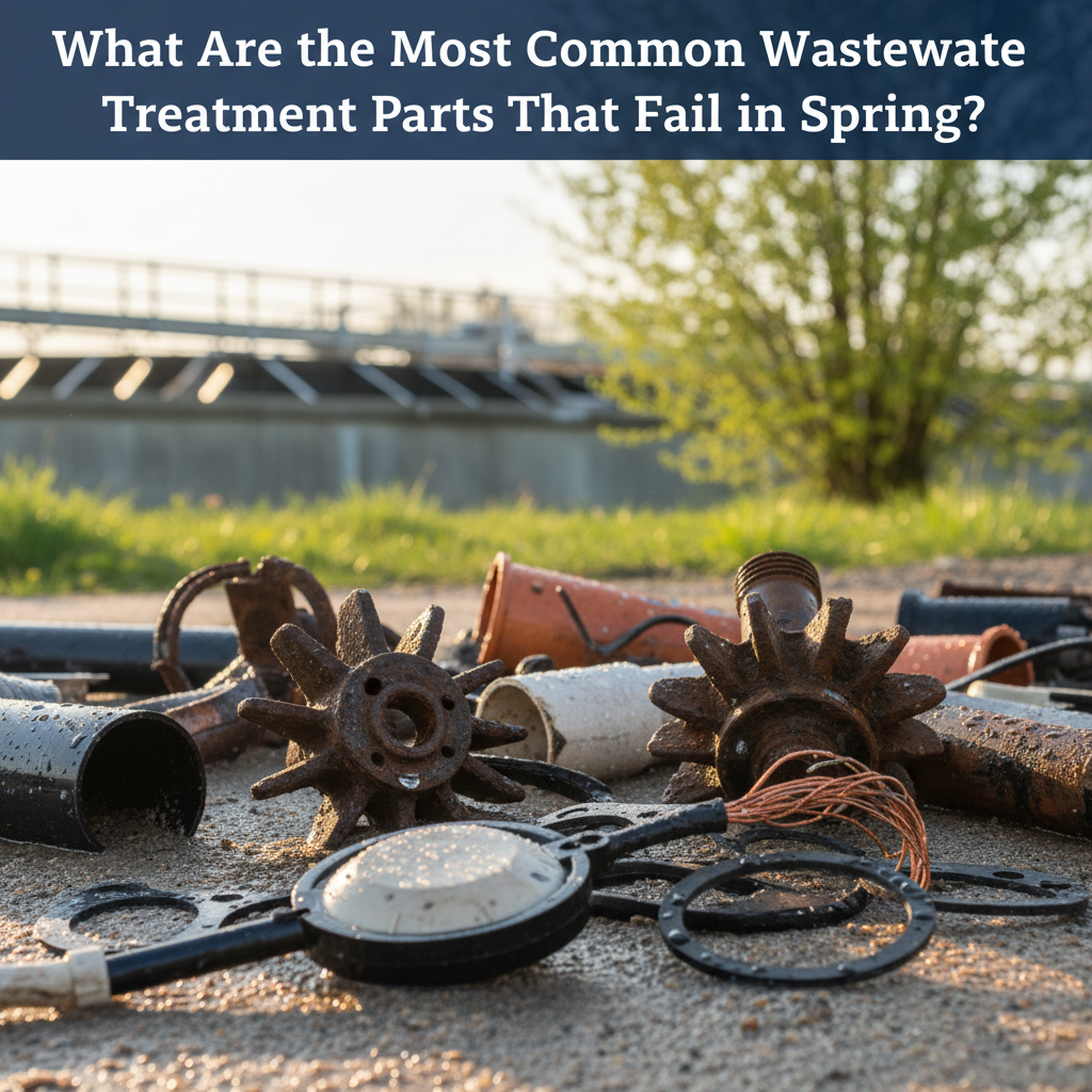 Wastewater treatment parts failing in spring: pipes, pumps, filters, screens, tanks