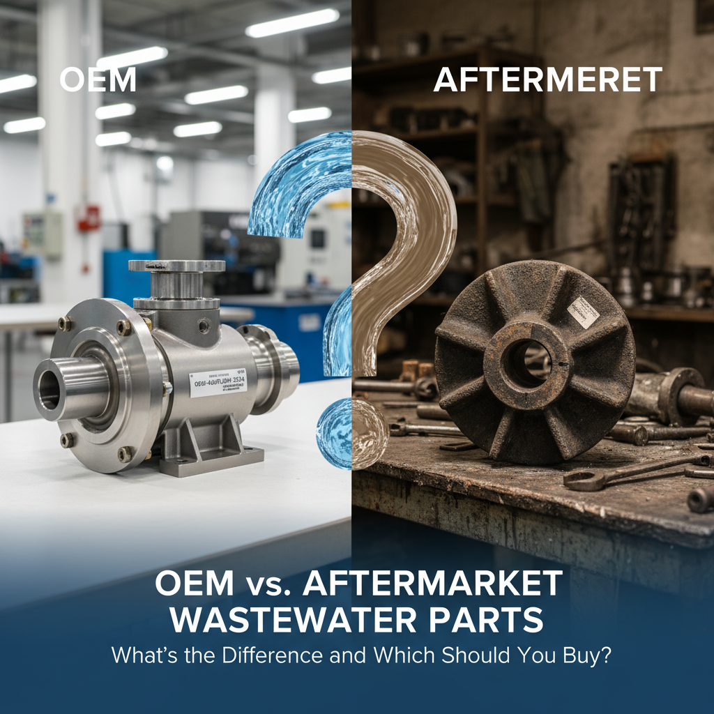OEM vs Aftermarket wastewater parts: comparing replacement components, cost, & quality.